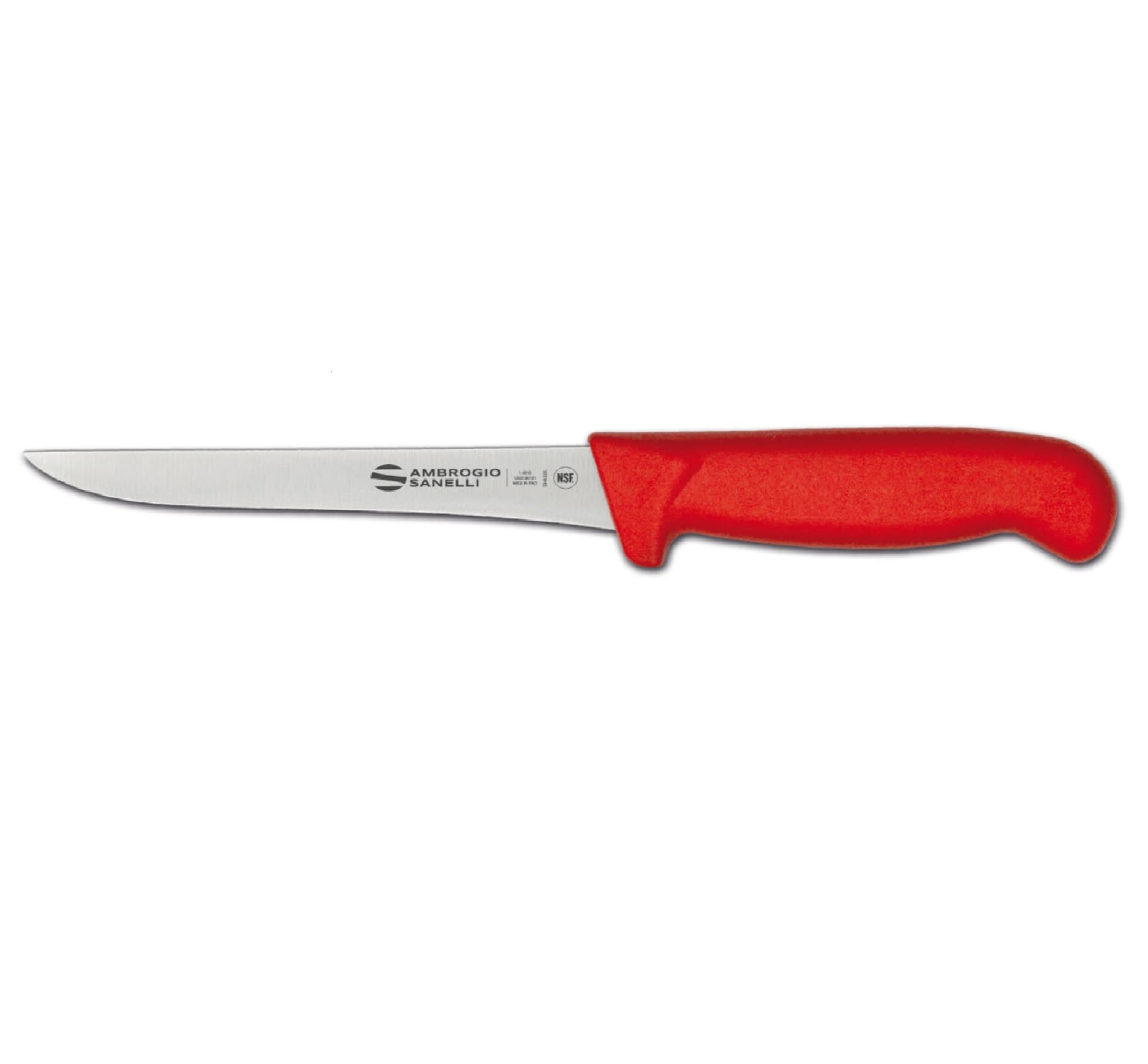 Ніж обваловувальний Supra Colore, Ambrogio Sanelli, Червоний, (L)300mm S307.016R Hendi Stainless steel - зображення 1