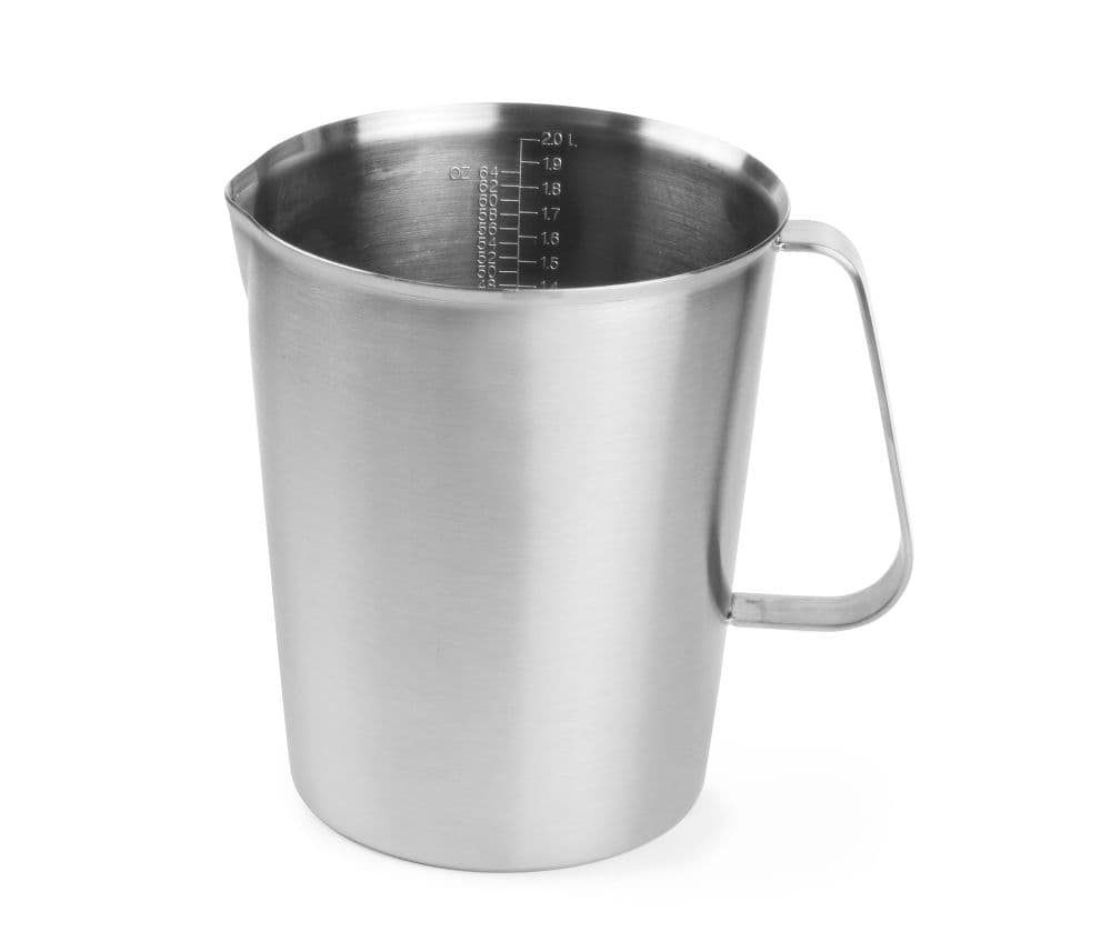 Глечик сталевий з мірною шкалою, 2 л, Ø140x(H)175 мм 516300 Hendi 18/10 Stainless steel - зображення 1