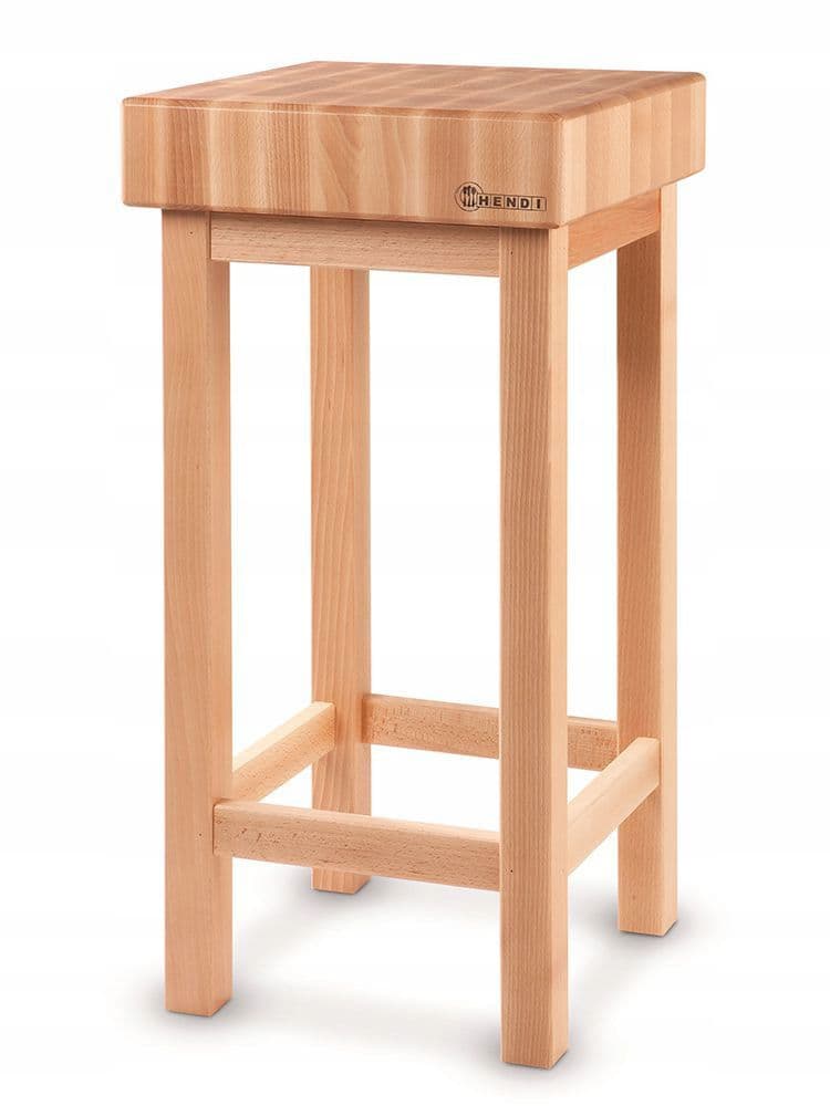 Блок обробний дерев"яний, на дерев"яній підставці, 400x400x100(H) мм 505618 Hendi - зображення 1