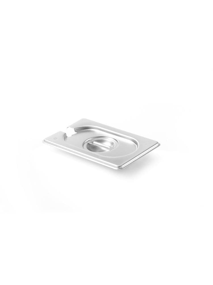 Кришка Kitchen Line для GN 1/9 - з отвором для половника 806975 Hendi Stainless steel - зображення 1