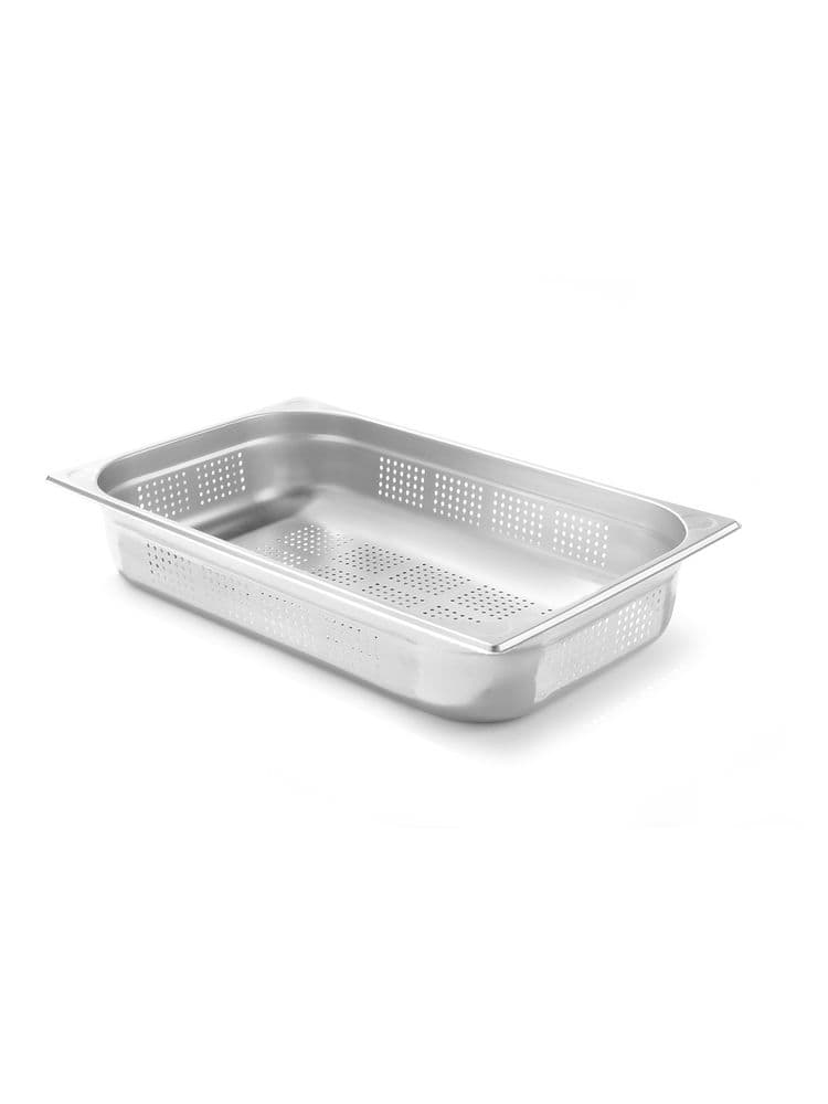 Гастроємність Kitchen Line GN 1/1(H)100 мм - перфорована 807132 Hendi Stal nierdzewna - зображення 1