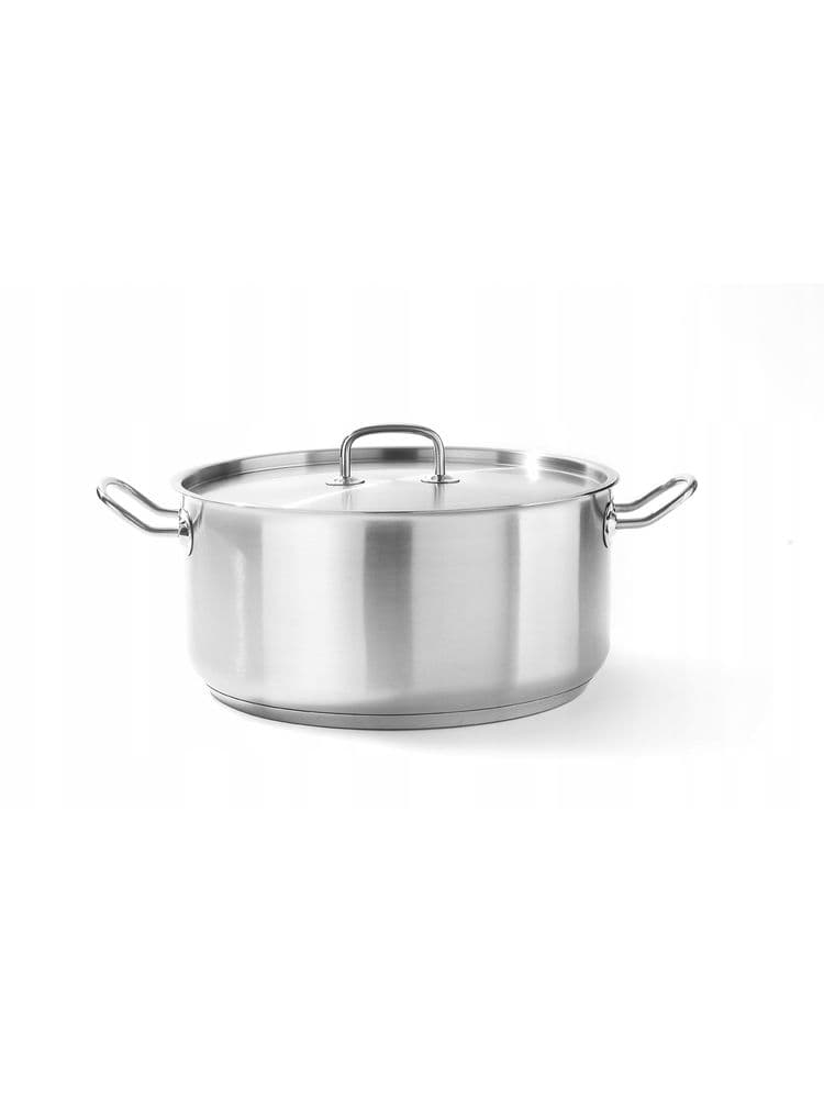 Каструля низька з кришкою Kitchen Line, 12 л, Ø320x(H)150 мм 836040 Hendi Aluminium;Stainless steel;18/0 Stainless steel - зображення 1