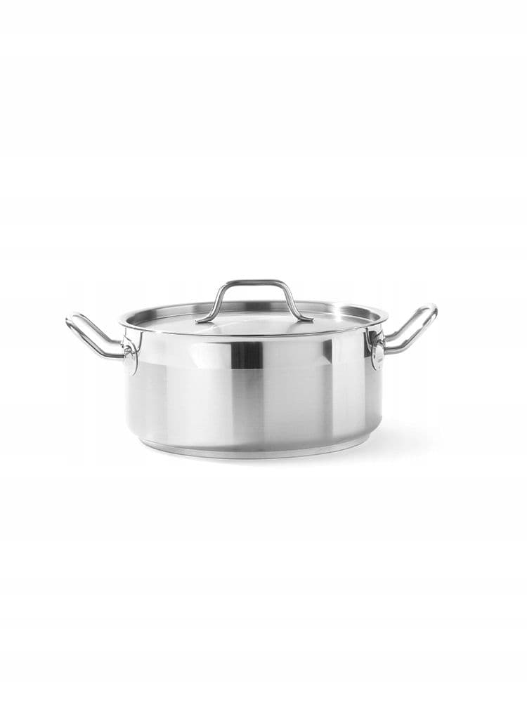 Каструля низька з кришкою Profi Line, 4,80 л, Ø240x(H)105 мм 830406 Hendi - зображення 1
