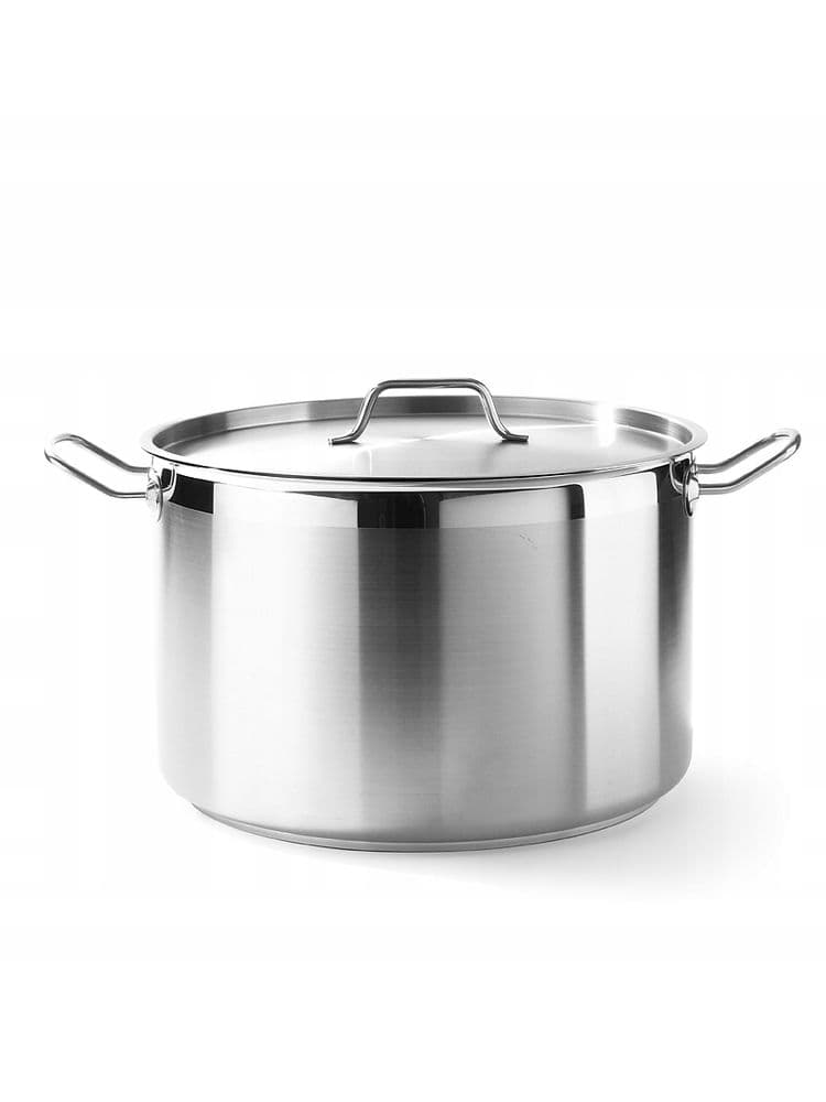 Каструля середня з кришкою Profi Line, 23,50 л, Ø360x(H)230 мм 831700 Hendi Aluminium;18/0 Stainless steel;18/10 Stainless steel - зображення 1