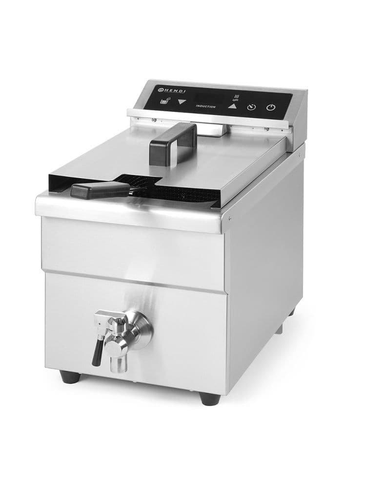 Фритюрниця індукційна Kitchen Line - 8 л 215012 Hendi Stainless steel - зображення 1