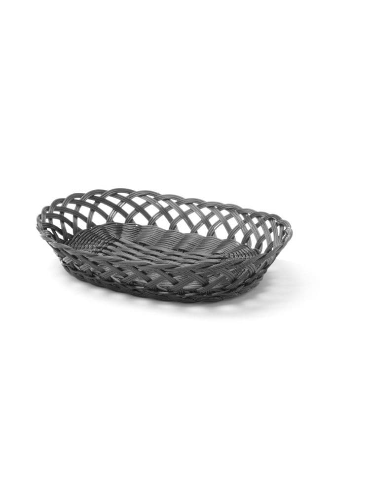 Кошики ткані - овальний - чорний - 320x230x(H)55 mm 426265 Hendi PP (Polypropylene) - зображення 1