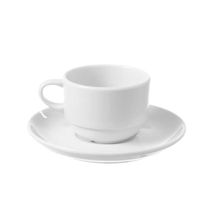 Чашка Bianco з блюдцем, 230 мл 799352 Hendi - зображення 1