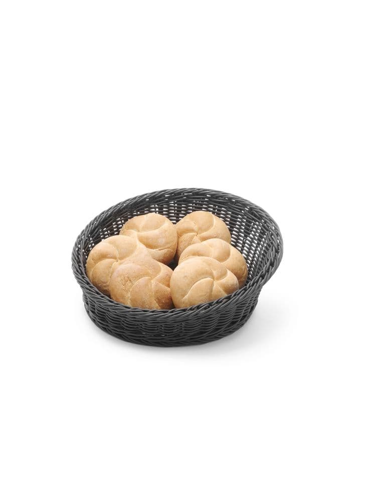 Кошик для хліба із закругленими кутами - чорний - ø310x(H)120 mm 426579 Hendi - зображення 1