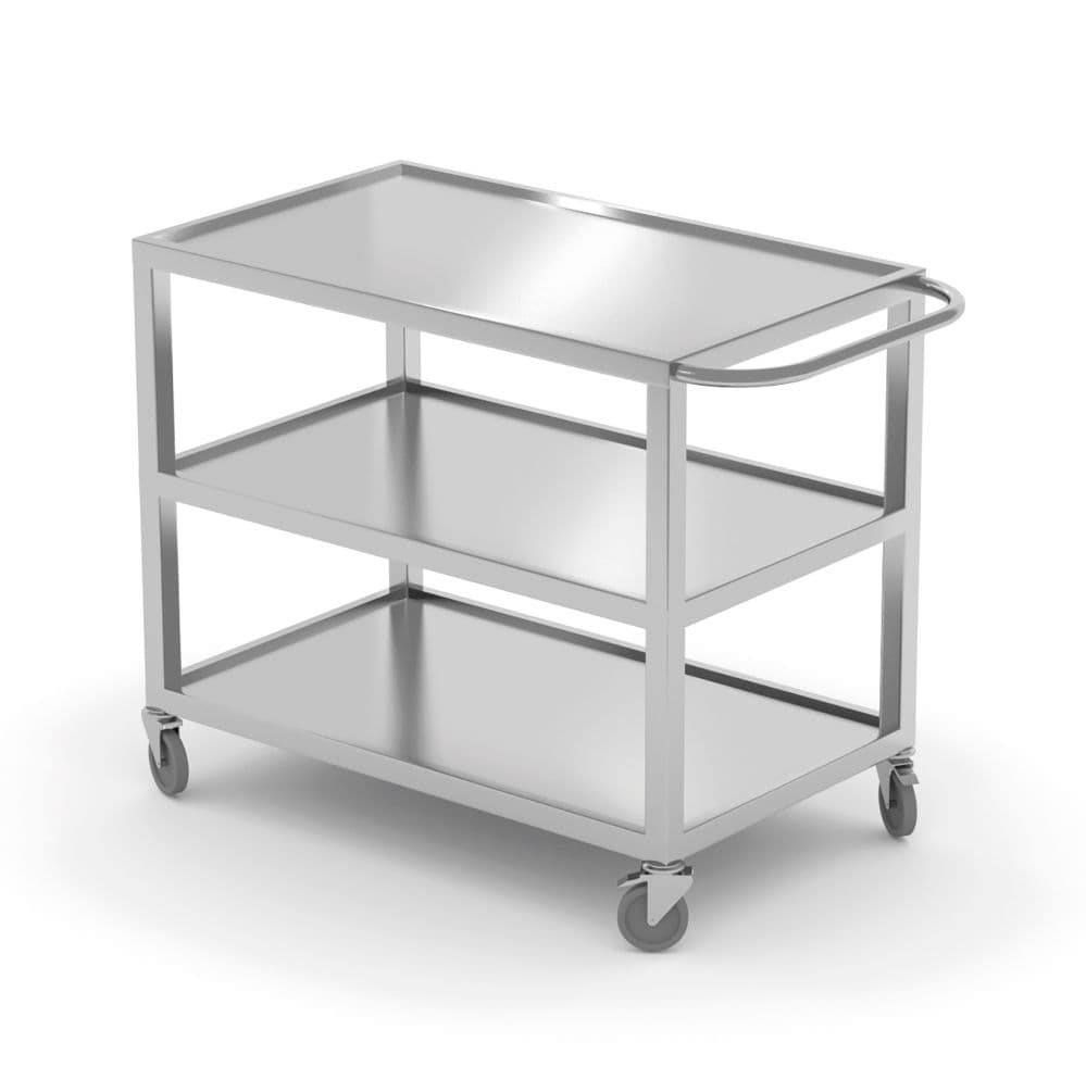 Зварний візок з 3 полицями - 800x500x(H)850 mm 810224 Hendi Stainless steel - зображення 1