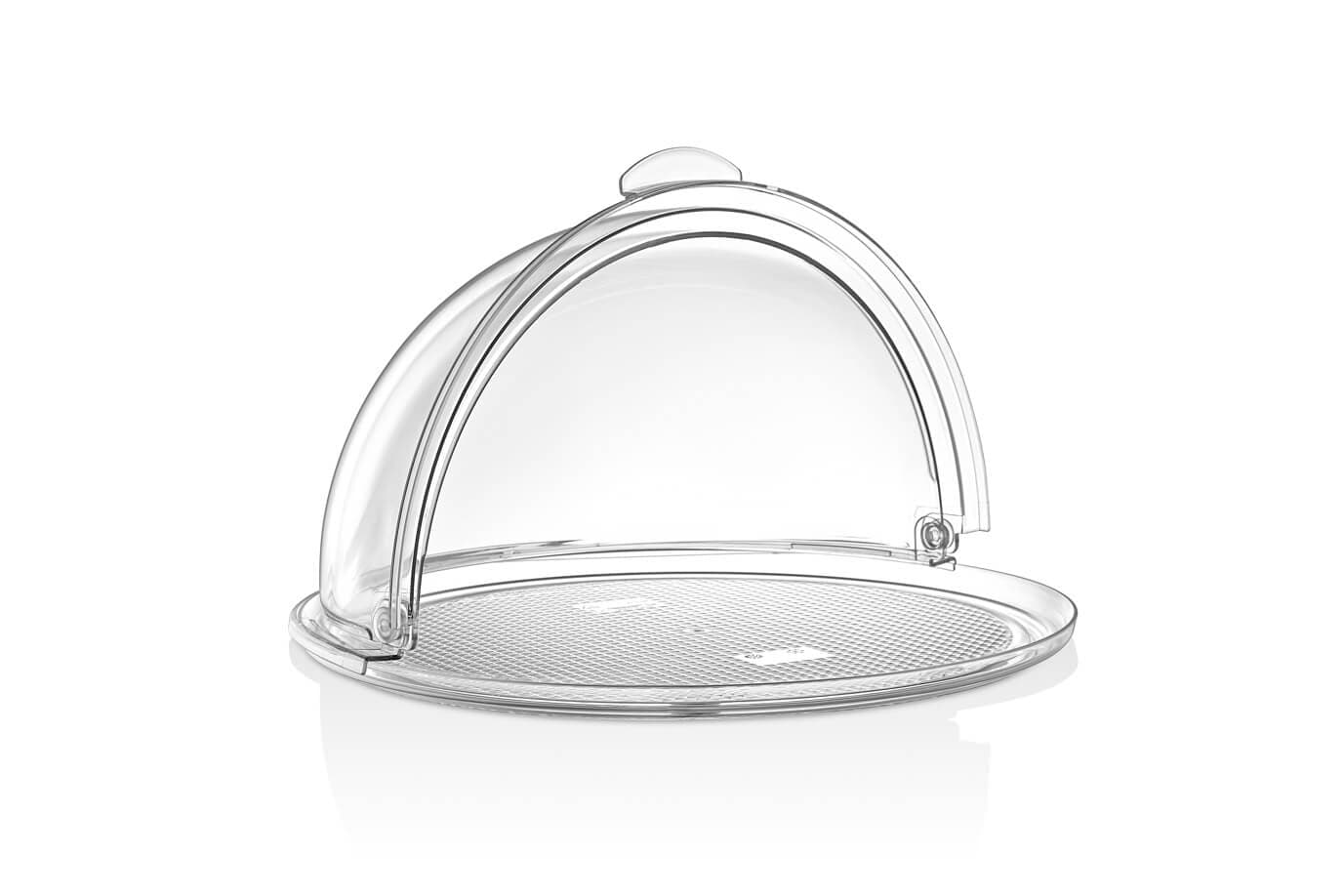 Кришка Rolltop Ø390 мм, сумісна з GFT--0014BL, GFT--0014tr GFM--0013 Gastro Plast PC Прозорий - зображення 1