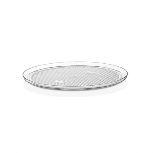 Піднос круглий ø 350 мм прозорий сумісний з кришкою GF--0014BL GFT--0014tr Gastro Plast PC Прозорий - зображення 1