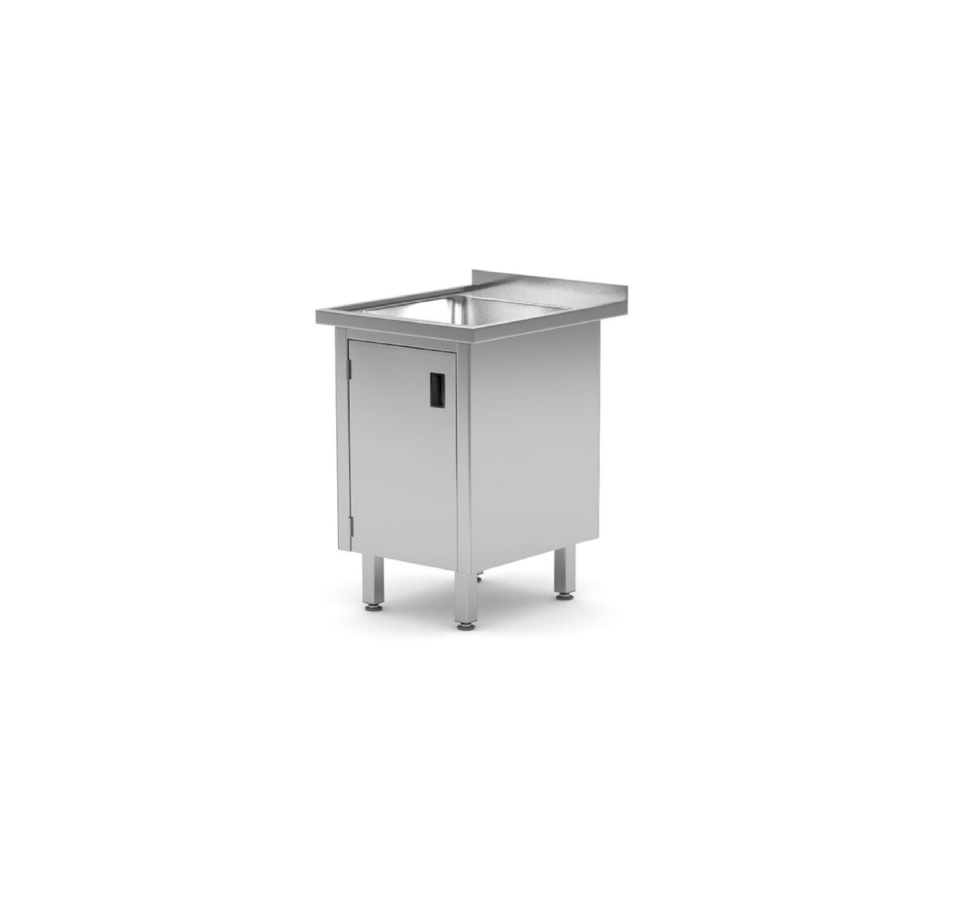 Стіл з раковиною і шафою 500x600x(H)850 813492 Hendi - зображення 1
