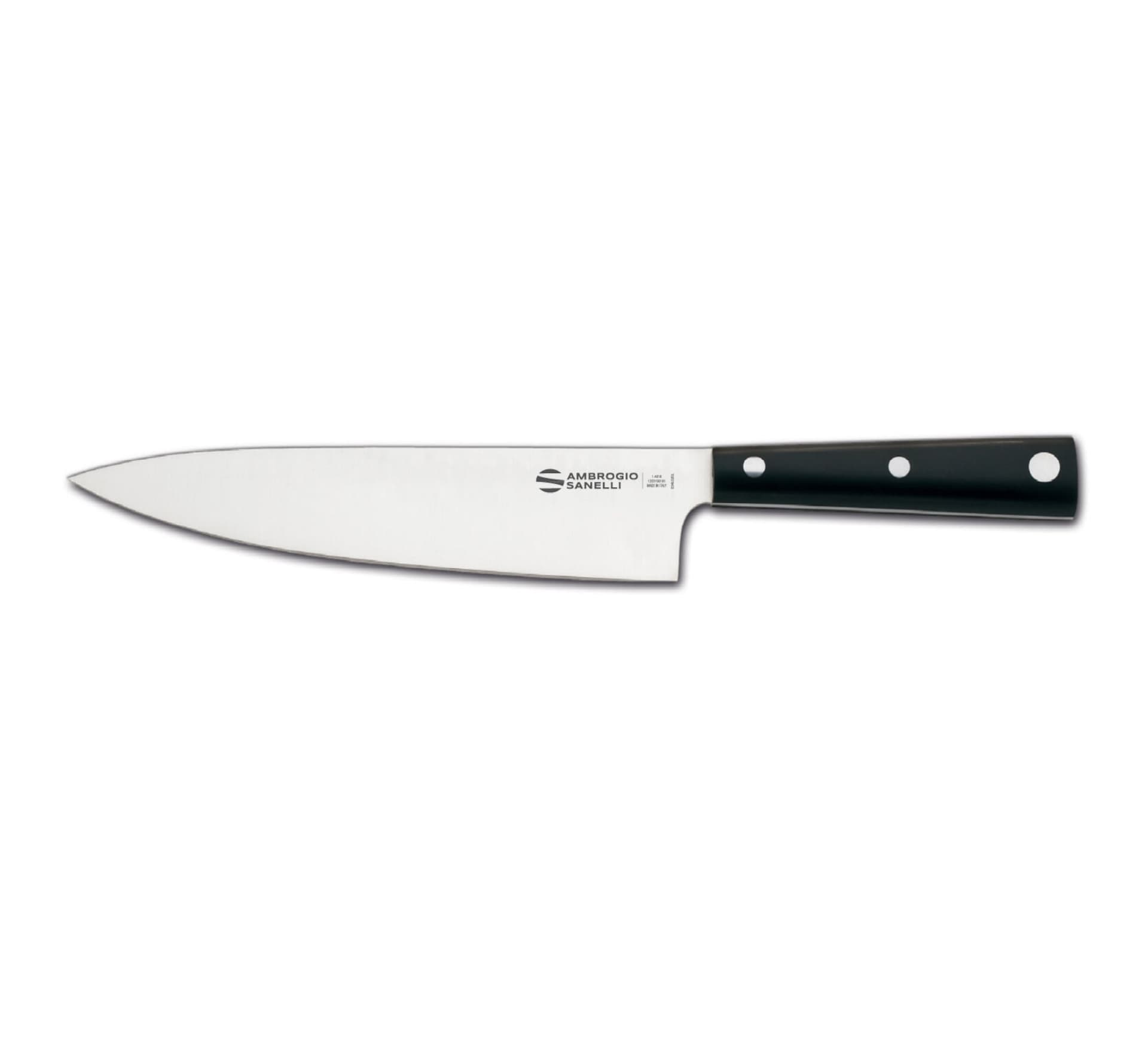 Ніж шеф-кухаря Hasaki, Ambrogio Sanelli, (L)330mm H349.020 Hendi Stainless steel;X50CrMoV15 Stainless steel;POM (Polyoxymethylene) - зображення 1