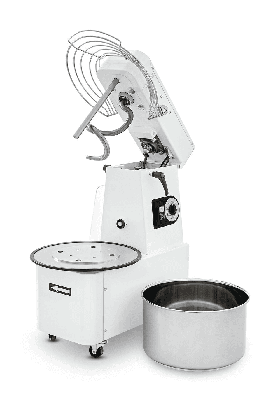 Тістоміс спіральний зі з`ємною дежою - 32 л, Prismafood, 400V/1100W, 435x750x(H)810mm 1I054035 Hendi Stainless steel;18/10 Stainless steel - зображення 1