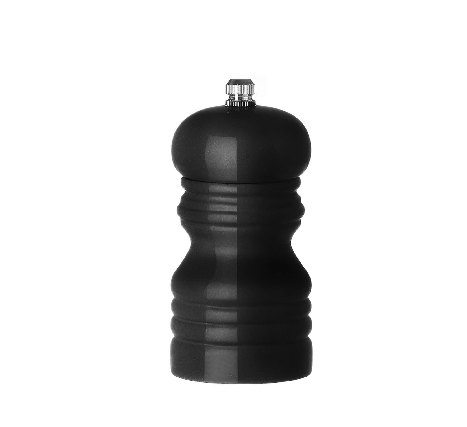 Млин для перцю дерев'яний, HENDI, чорний, ø50x(H)113 мм 469576 Hendi Rubberwood;18/10 Stainless steel - зображення 1