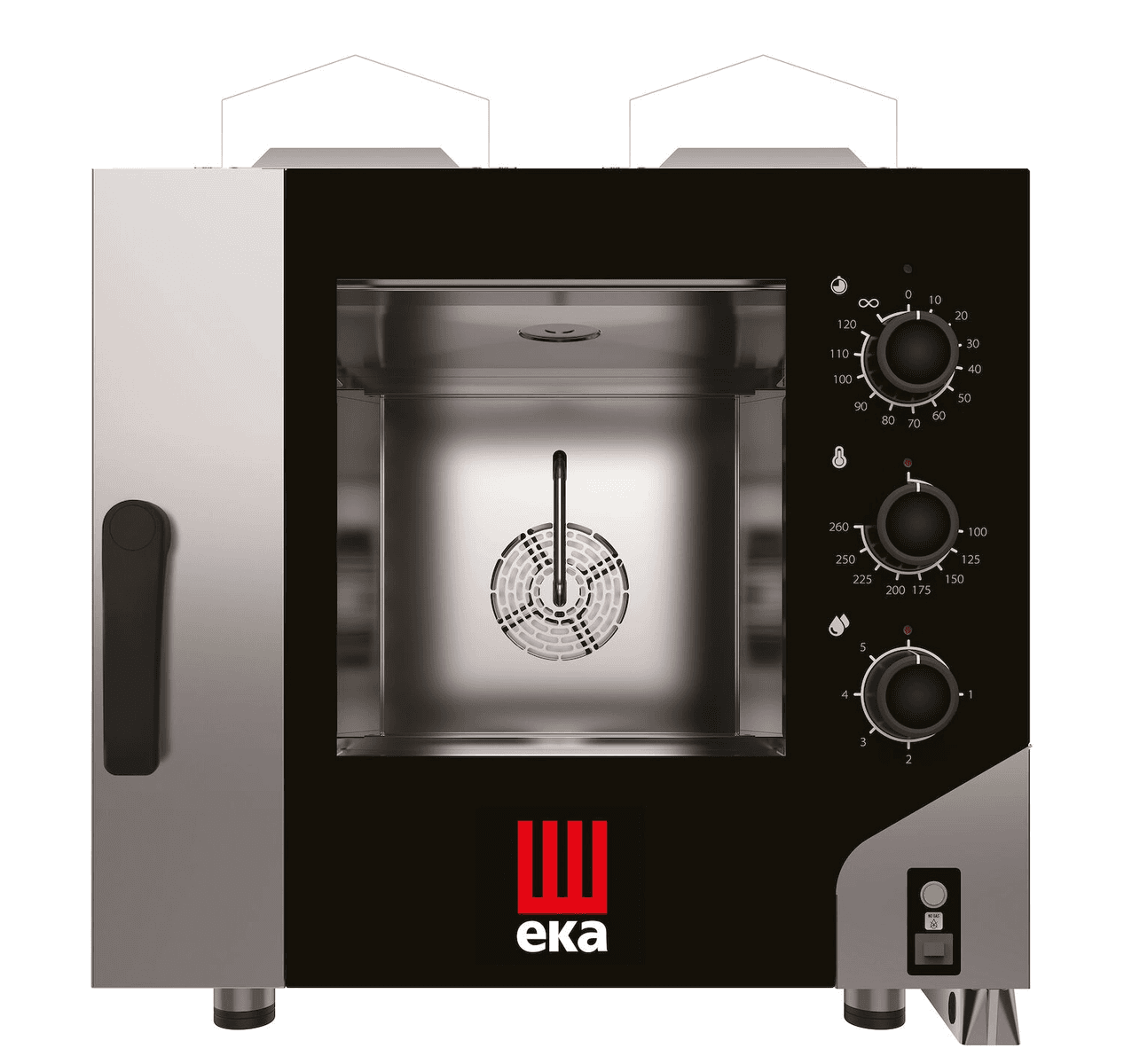 Конвекційно-парова газова духовка Millennial Smart Gastro, 5x GN 1/1 - електромеханічне управління, Tecnoeka, 9,3 кВт, 730x855x(H)801 мм MKF511GS Hendi Double pane glass;18/0 Stainless steel