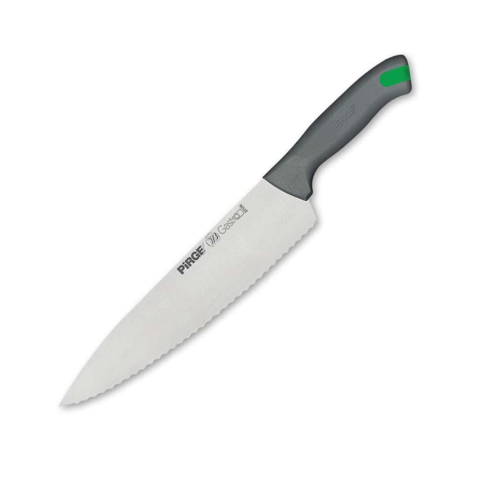 Ніж кухарський зубчастий GASTRO, 250 мм, сірий PRG37174-11 Pirge Сірий - зображення 1