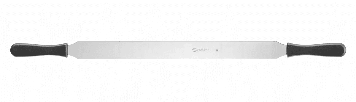 Лопатка/ ніж кондитерська з двома ручками Ambrogio Sanelli 705x37x(H)20мм SZ22042B Hendi Stainless steel - зображення 1